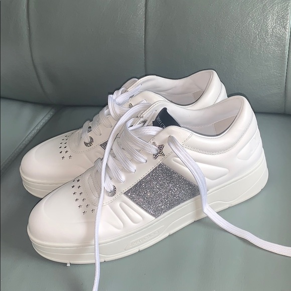 Jimmy Choo™  Hawaii lace-up sneakers - Picture 2 of 16